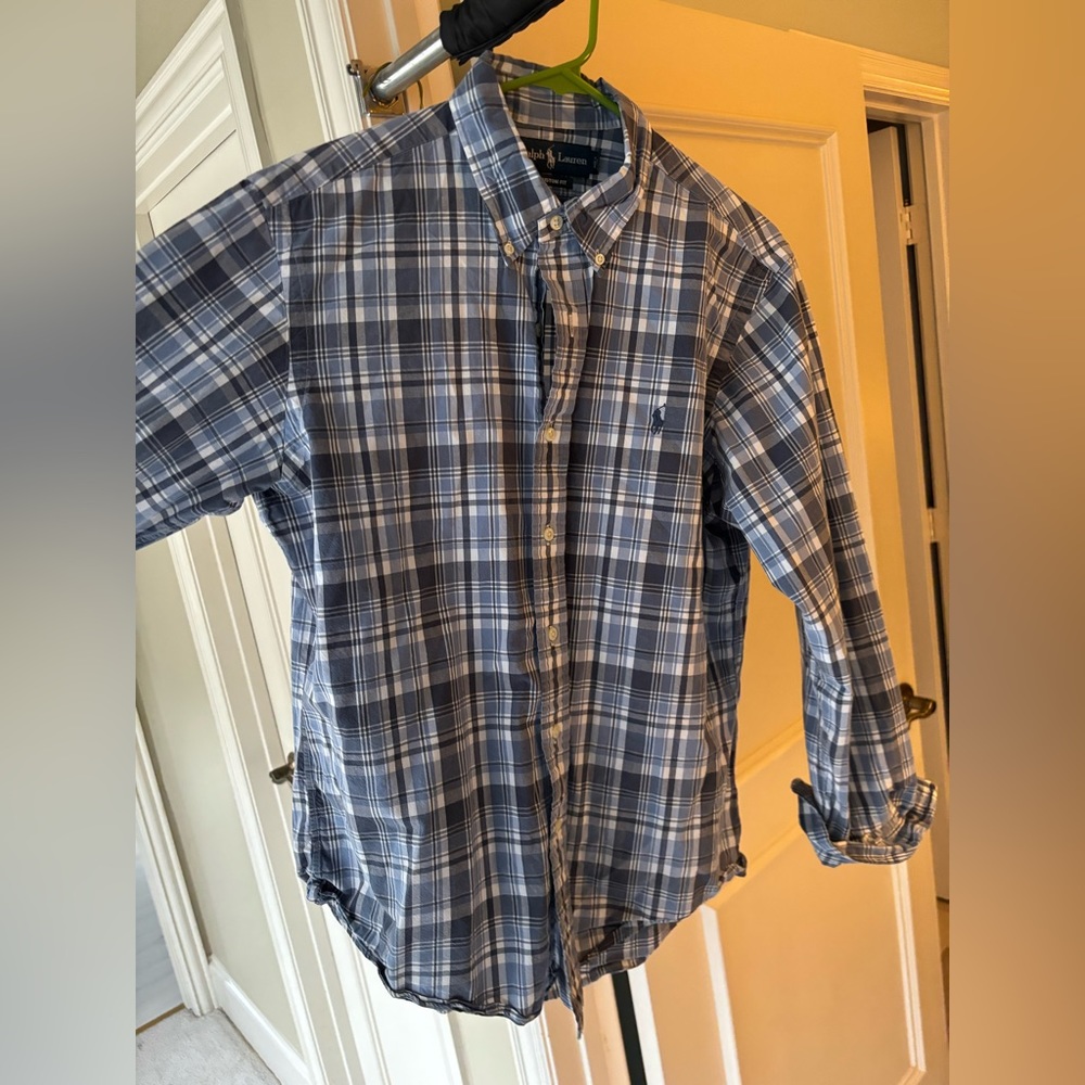 Polo Ralph Lauren Blue Plaid Shirt